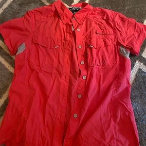 bright pink button up